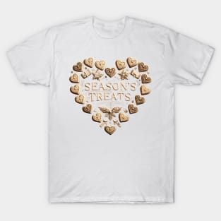 Vintage Christmas Cookies Greeting T-Shirt